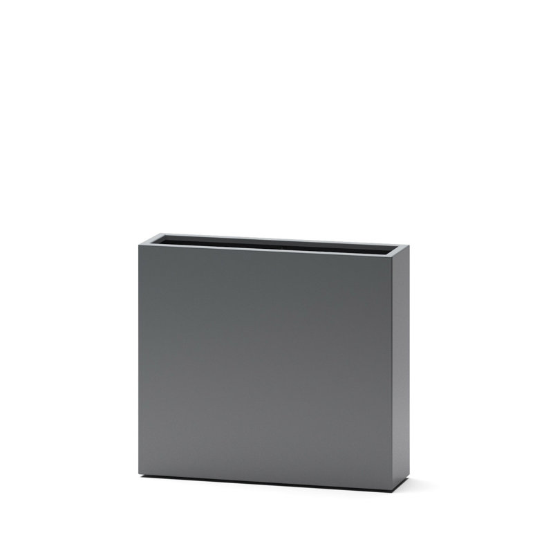 Boîte à fleurs en fibre de verre Rosena, H 32 po x l 24 po x P 10 po, gris