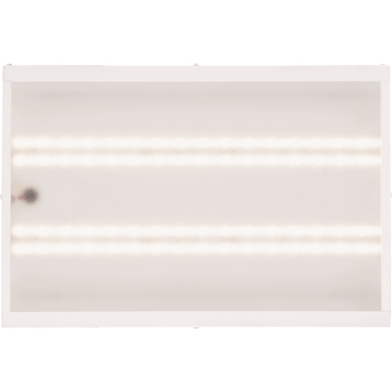 White Aluminum LED High Bay Fixture with Hanging Chain Mount
