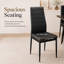 Ensemble de chaises de salle à manger de style moderne pour 4 personnes en similicuir confortable