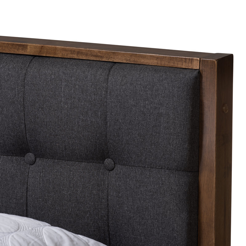 Upholstered Platform Bed, King