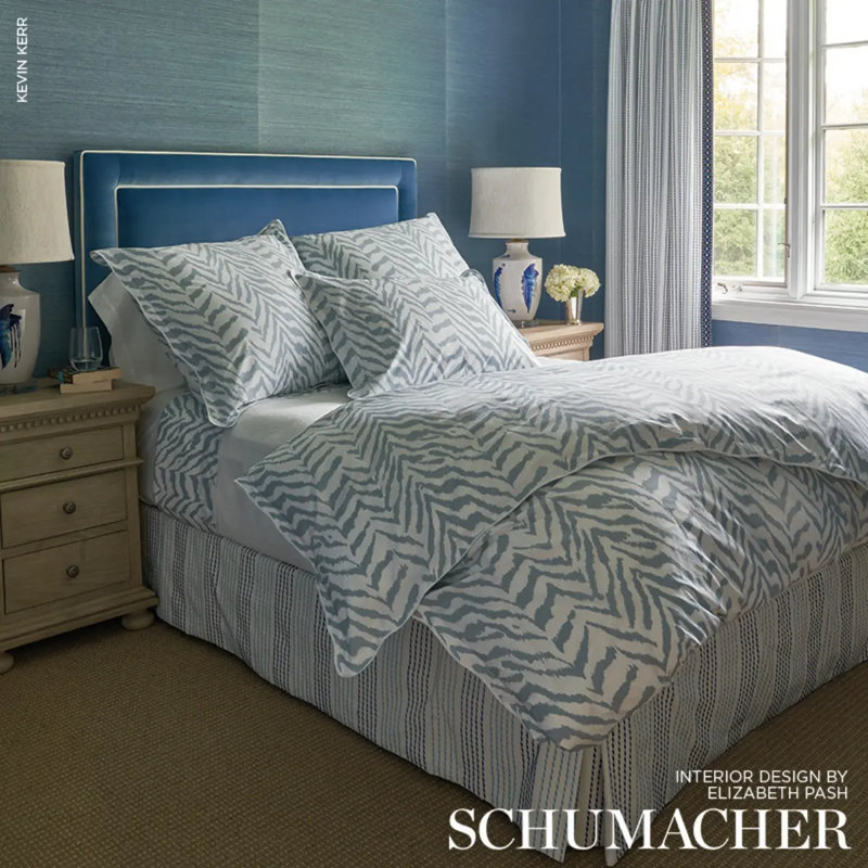 Running Stitch Fabric, Blues