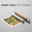 Golden Hour Greenery II - Impression sur toile seulement - NON-CADRE