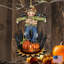 Ornement en bois sans oiseau épouvantail
