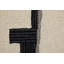 Tapis de style Mid-Century moderne ivoire / noir Gossner 12 pi x 15 pi-1935049025