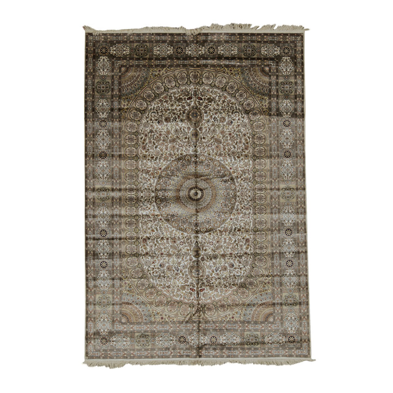Hand Woven Silk Oriental Area Rug