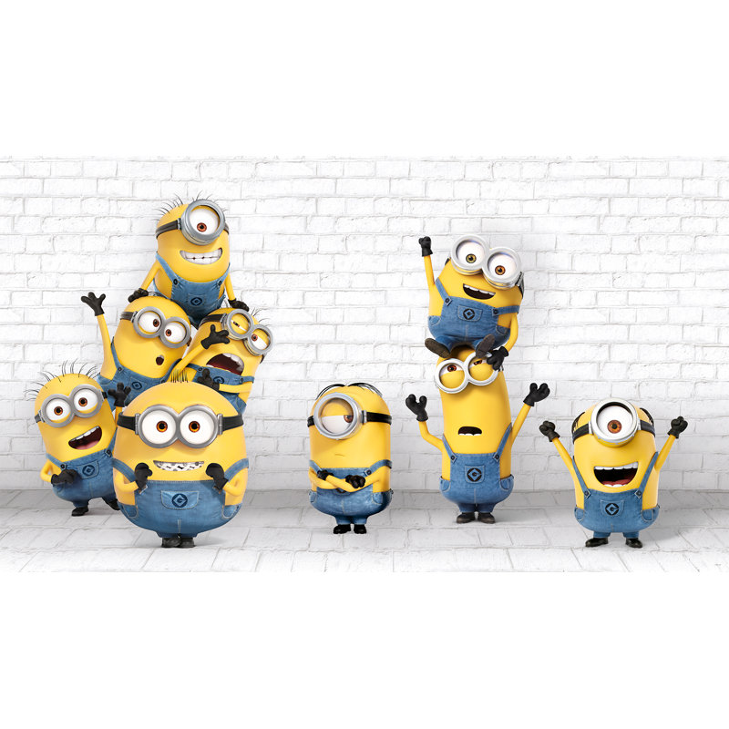 Peinture murale «Minions faisant des méfaits»