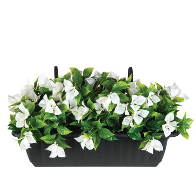 White Bougainvillea Railing Planter