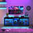 63" Modern High-Gloss LED TV Stand for 65/70" TVs with Power Outlets, Adjustable Shelves, PS5 Compatible-1276880840-1276880841