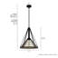 Luminaire suspendu géométrique à 1 lumière Rafner-86178718