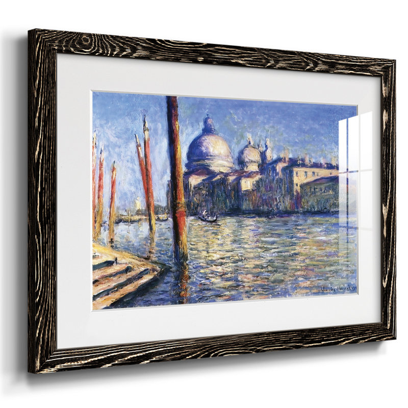 " The Grand Canal And Santa Maria Della Salute, 1908 ", Black, 18" H x 26" W x 1.5" D