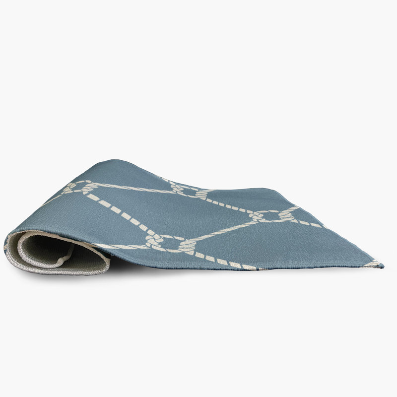 Strissel Chenille Geometric Indoor / Outdoor Rug, Rectangle 5' x 7'