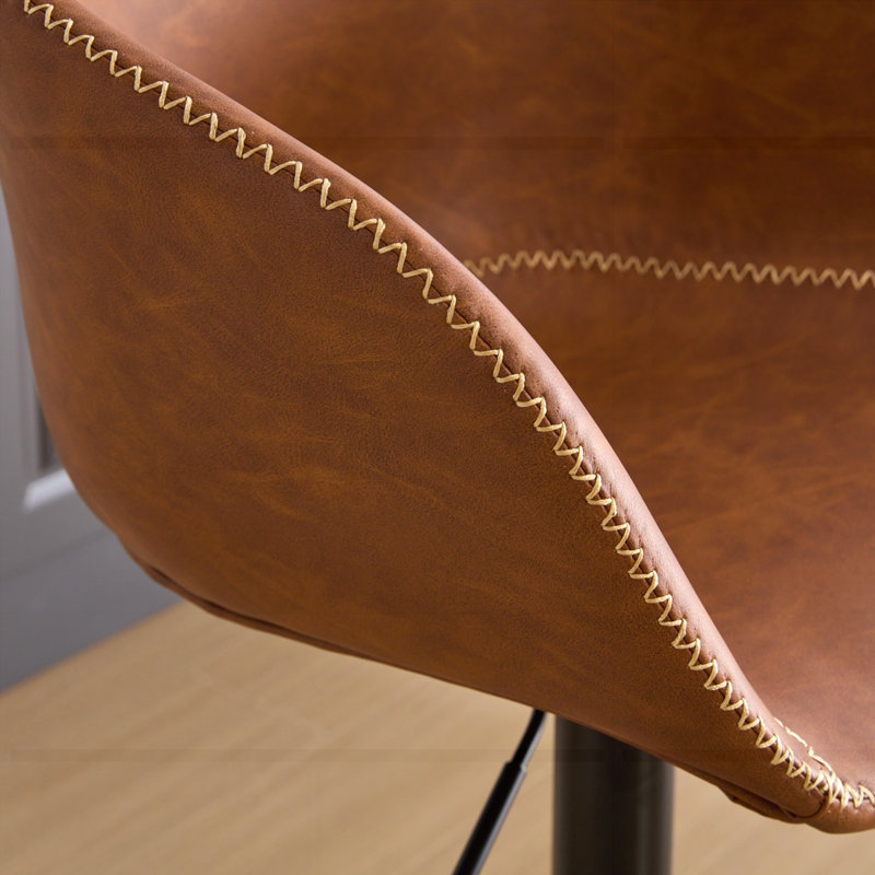 Tabouret de bar Mid-Century, Brun