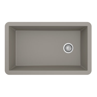 Karran Undermount Quartz Composite 31-3/4'' X 19-1/4'' Single Bowl Kitchen Sink