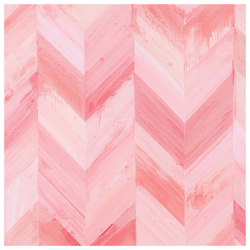Couvertures à motif de chevrons roses, L 50 po x H 60 po