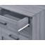 Ensemble de table de chevet 3 tiroirs gris Saguenay-1989859137