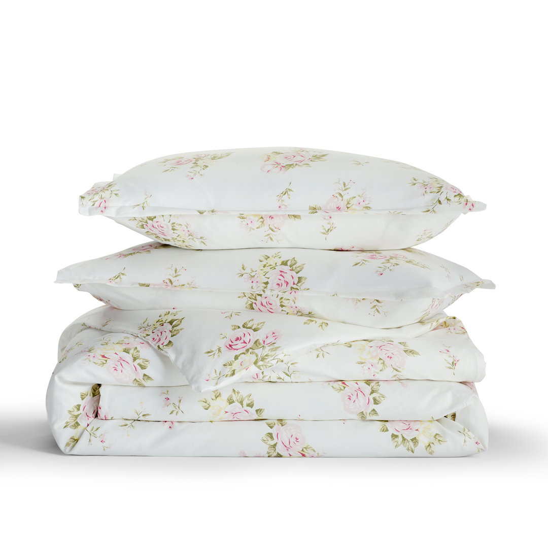 Classic Cotton Floral Duvet Cover Set Birch Lane™