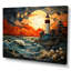 Phare côtier majestueux III - Nautique et plage, impressions sur toile-672191595-672978388