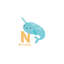 Animal Alphabet N - impression d'art graphique-52873233-52873235-52873234