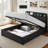 Tryston Lift Up Storage Queen Bed Frame & Charging Station, Black-79444705-79173073