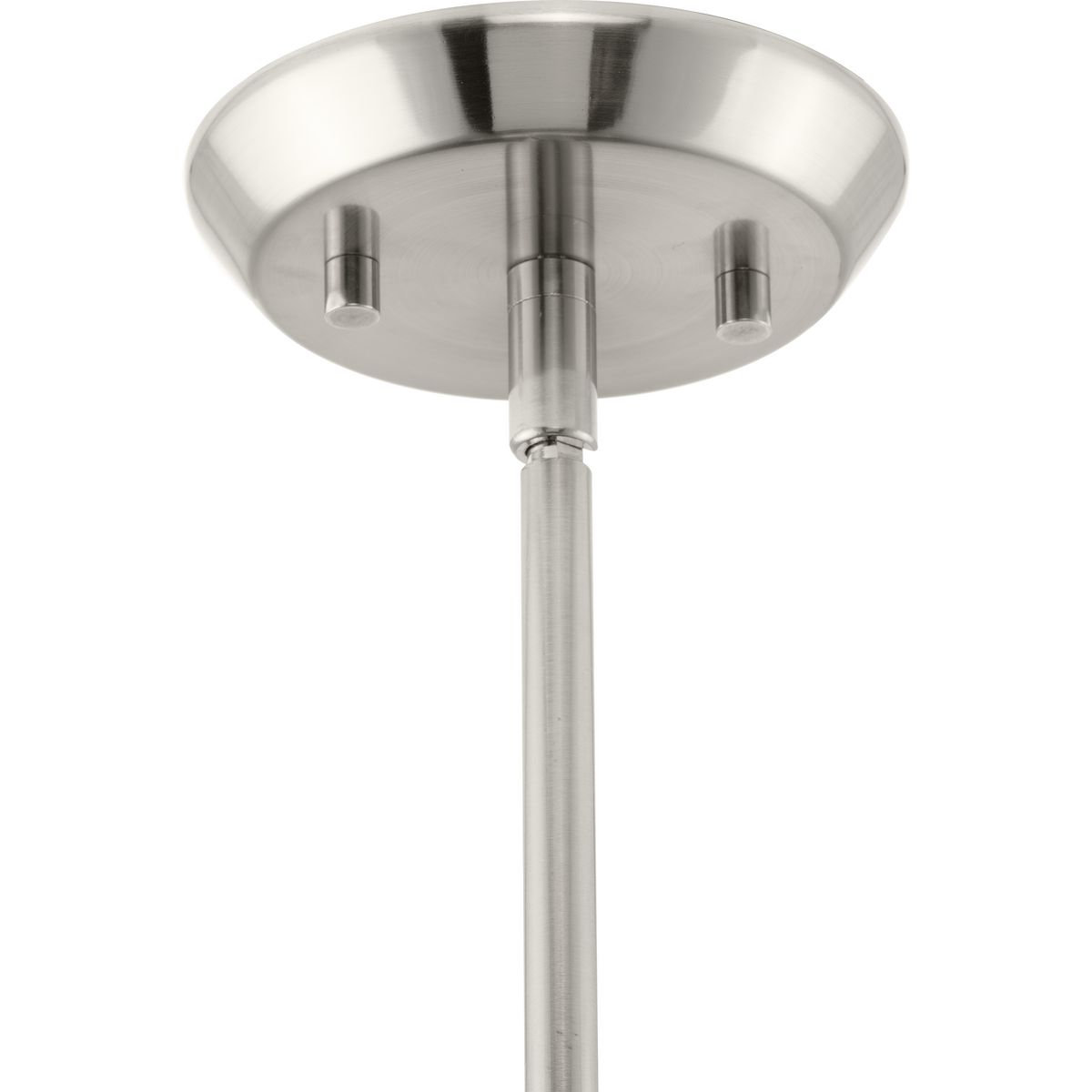 Eldine Single Light Glass Dimmable Pendant, Brushed Nickel, 14.25" H x 9.87" W x 9.87" D