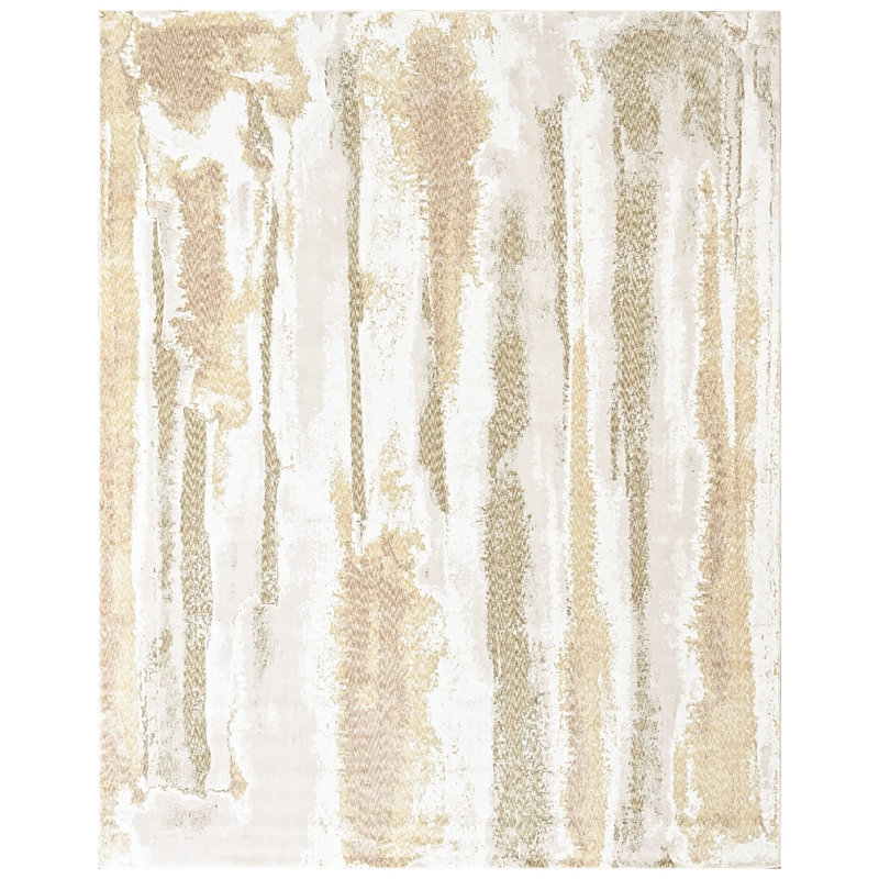 Tapis moderne abstrait en laine 8 pi 10 po x 11 pi 10 po