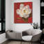  «Paris Blossom 3» par Danhui Nai, art mural en verre acrylique, 36 po x 36 po