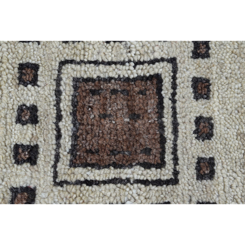 Hand Knotted Wool Southwestern Area Rug, Rectangle 8' x 10'