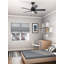 Ventilateur de plafond à 5 pales de 44 po avec ensemble de lumières DEL et chaînette Erling-83988963