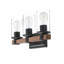 Berumen 3-Light Dimmable Matte Black Vanity Light
