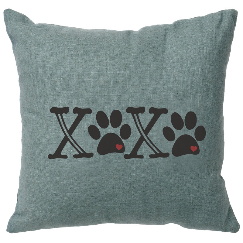 Coussin Wooded River Image - Xoxo - Lin océan, Bleu