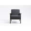 Ensemble de chaise de table basse en bois massif et lin gris