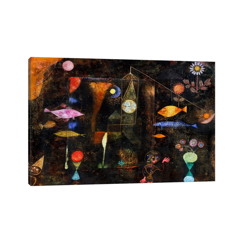 Fish Magic, 1925 by Paul Klee - Wrapped Canvas Print, 20.32 cm H x 30.48 cm W