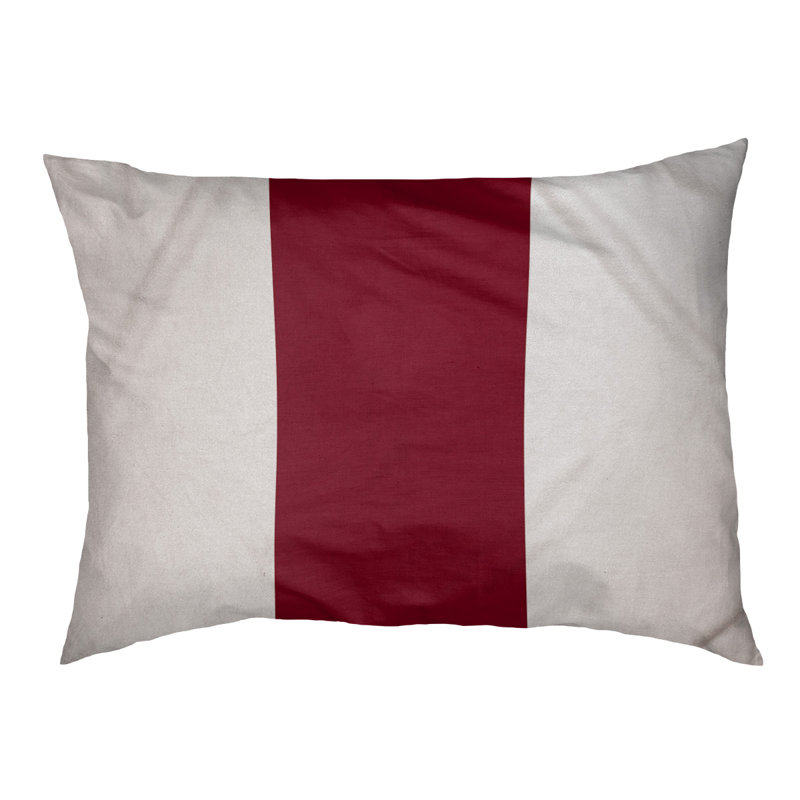 Coussin Louisville, Milieu marron / blanc, Très grand (l 50 po x P 40 po x H 7 po)