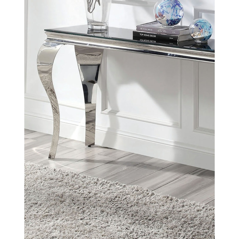Table de canapé Glam Contemporary 1pc, Black