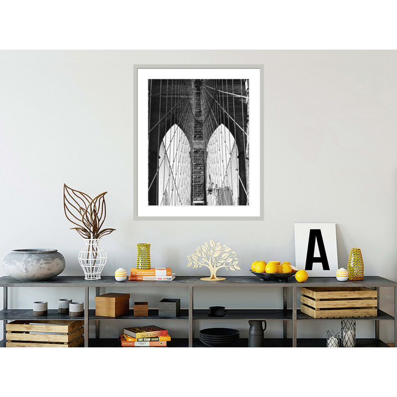 «Brooklyn Bridge # 4» par Gordon Osmundson, impression giclée sur cadre, 40.07" H x 33.5" W