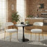 Ensemble de table de salle à manger rond avec 2 chaises