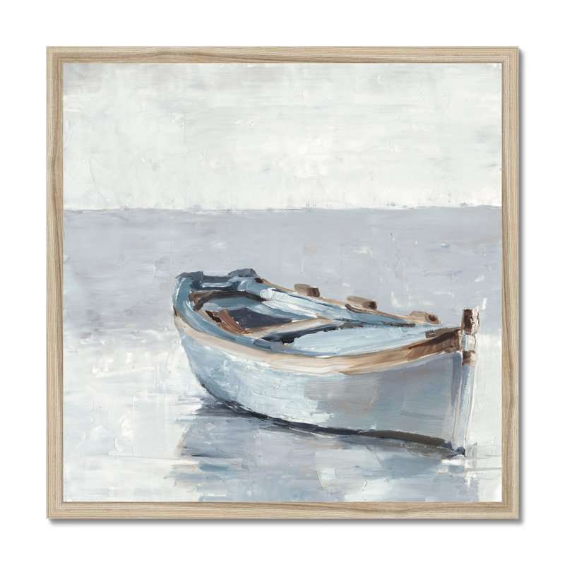 Reflected Horizon I by Ethan Harper - Painting, 55cm H x 55cm W, Natural Wood Framed Paper Print