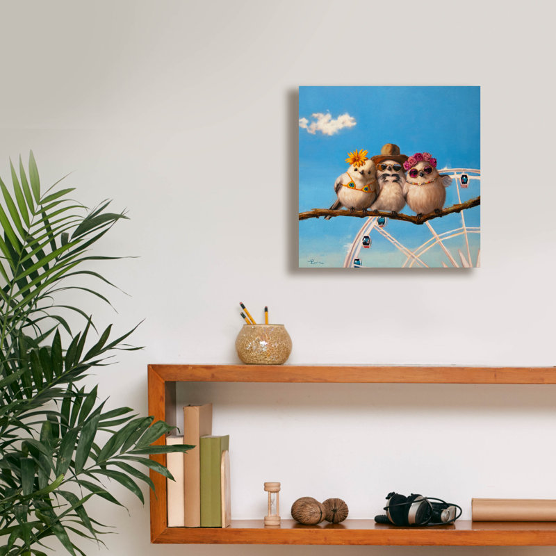 "Epic Graffiti" Coachella Trio "par Lucia Heffernan, art mural sur toile, 12 po x 12 po, H 12 po x l 12 po