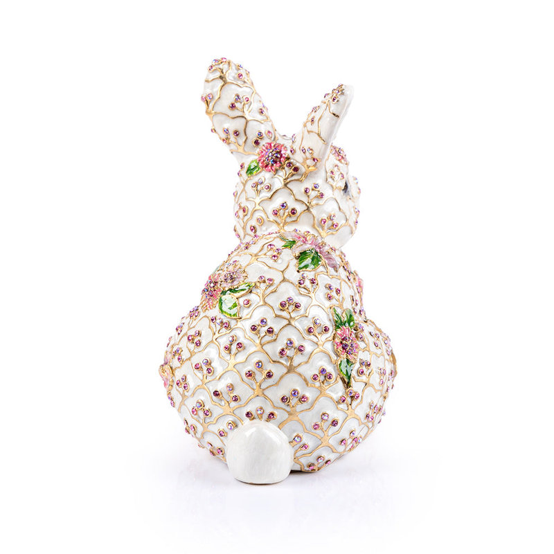 Jing Floral Rabbit Figurine