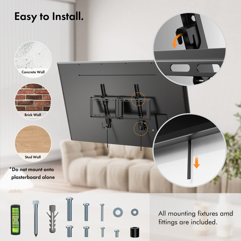 VonHaus Single Screen Wall Mount