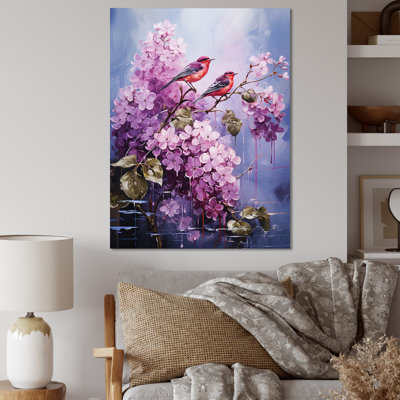 Lilas lilas sérénade IV sur toile