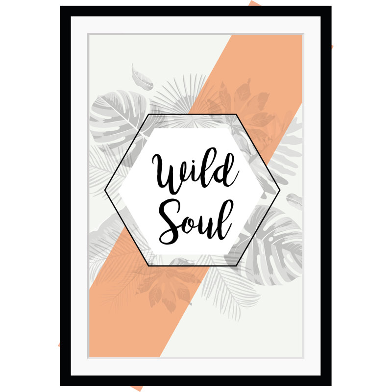 Wild Soul - Single Picture Frame Print, 40 cm H x 30 cm W