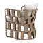 Venetta Metal Outdoor Dining Armchair with Cushion