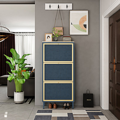 3 Metal Door Shoe Rack