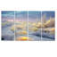 «Yellow Roses Magic Winter Field - Roses», art mural 4 pièces-388865341