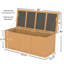 Boîte de rangement en bois massif 112 gallons-122285318