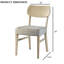 Chaise d'appoint de style transitionnel 2Pc
