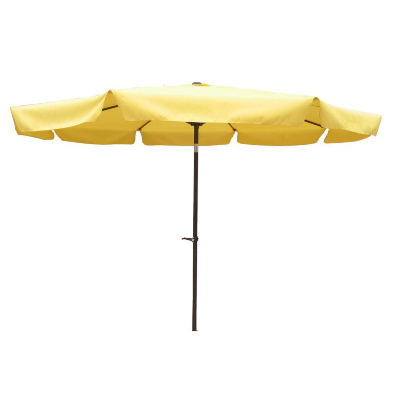 Parasol de marché drapé 10 pi Patson, Jaune
