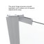 Porte de douche pivotante demi-cadre l 31,75 "x H 66" Armon-17243224-14170948