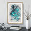 Teal Blue Hydrangeas - Picture Frame Painting-62808543-62808539